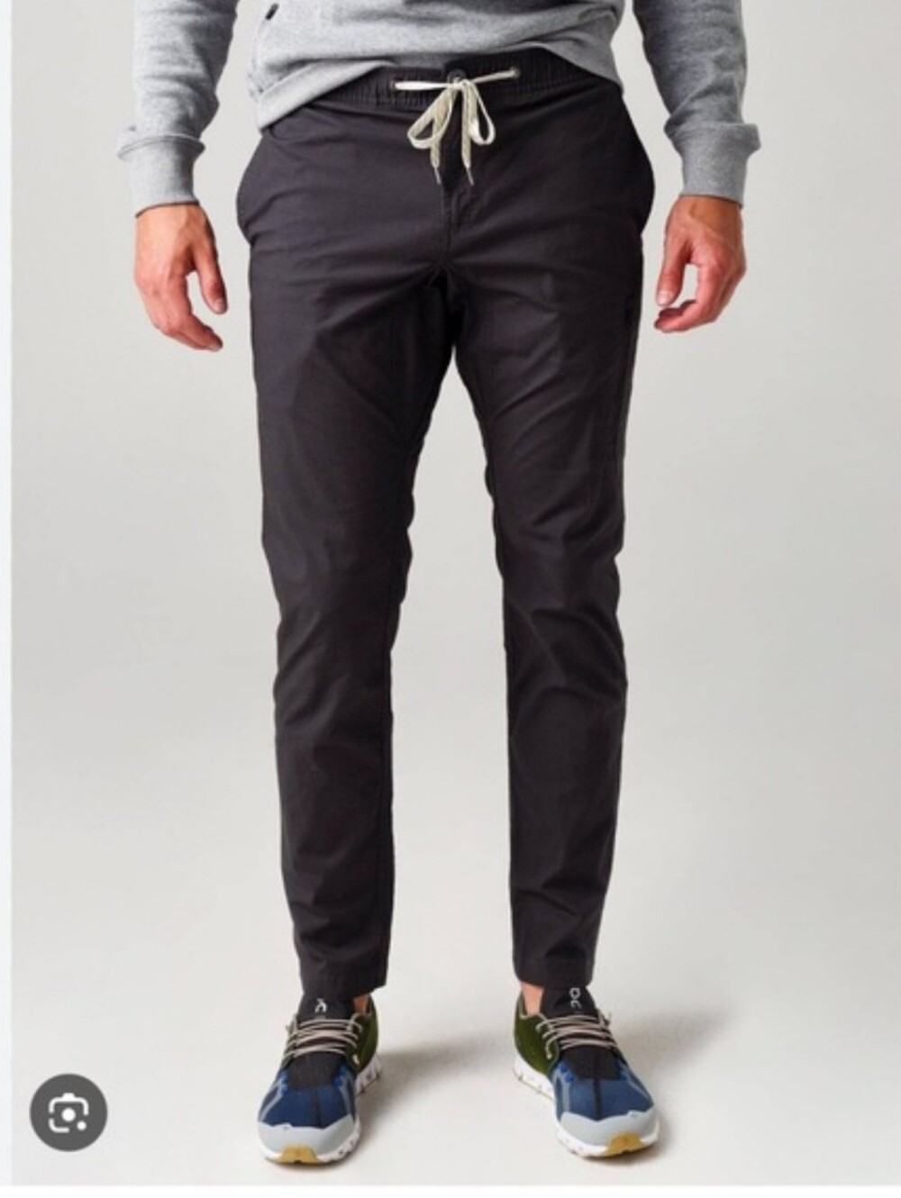 Vuori Ripstop Climber Drawstring Jogger Pants - Charcoal Size M